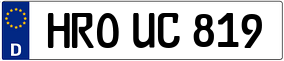 Trailer License Plate